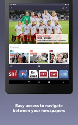 Swiss Newspapers android App screenshot 0