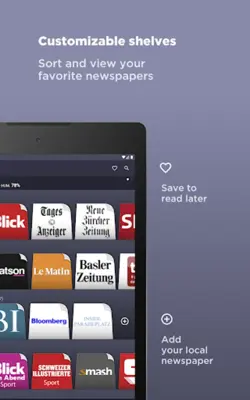 Swiss Newspapers android App screenshot 1