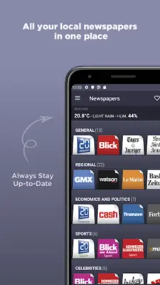 Swiss Newspapers android App screenshot 8